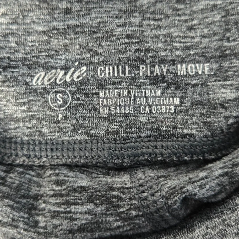 Aerie Chill Play Move Grey Space Dye High Waisted Leggings‎ Pockets Size Small S